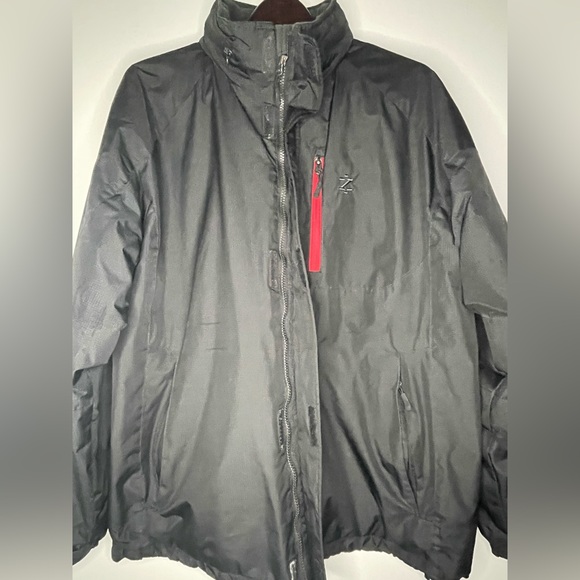 Men's Black Izod Perform X Coat Size Large. - Picture 4 of 15
